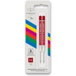 Parker Náplň QuinkFlow do kuličkového pera M červená 2 ks 1502/0286545 – Zboží Živě