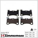 Sada brzdových destiček, kotoučová brzda ZIMMERMANN 24614.165.9