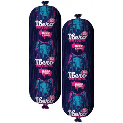 Ibero Natural Sausage Beef & Carrot 2 x 800 g – Sleviste.cz