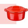 Sada nádobí Lava Litinový mini hrnec kulatý 9 cm červený