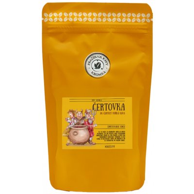 Káva Kroměříž Čertovka Brazílie Cerrado Dulce zrnková 0,1 kg – Hledejceny.cz