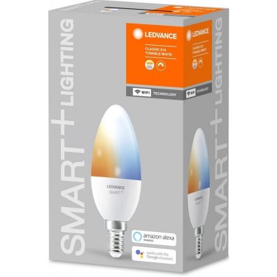 Ledvance Smart+ WIFI LED světelný zdroj, 4,9 W, 470 lm, teplá studená bílá, E14 – Zbozi.Blesk.cz