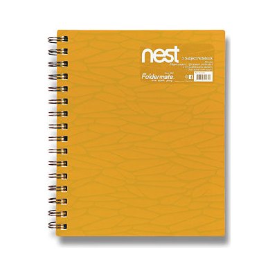 Foldermate spirálový blok Nest A5 žlutá 120 listů – Zboží Dáma