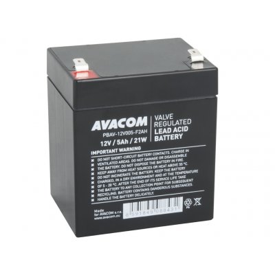 AVACOM 12V 5Ah PBAV-12V005-F2AH – Zboží Mobilmania