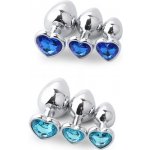 Boss Series Jewellery Silver Heart Plug Čirá S – Zbozi.Blesk.cz