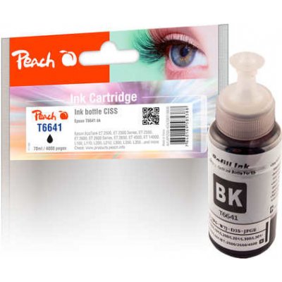 Inkoust Peach Epson T6641 Black - kompatibilní