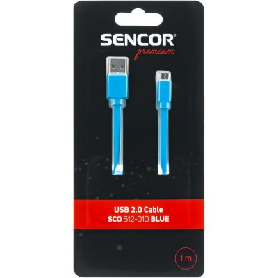 Sencor SCO 512-010 USB A/M-Micro B, modrý – Zbozi.Blesk.cz