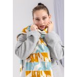 Hnědá pletená dámská šála – Zboží Dáma