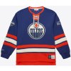 Pánská mikina s potiskem Mitchell & Ness Mikina Edmonton Oilers Heritage Lace-Up Crew Vintage Logo