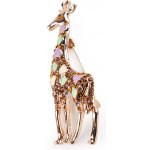 Prima-obchod brož s broušenými kamínky žirafa zlatá 105656 – Zboží Dáma
