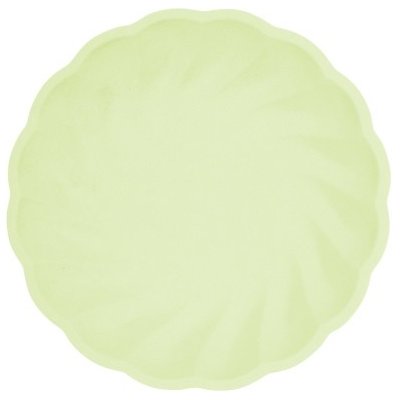 Amscan EKO papírové talíře kulaté Vert Decor, pastelově zelené 18,8 cm – Sleviste.cz