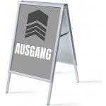 Jansen Display Set reklamního áčka A1, Východ, šedý, německy, 639 x 1094 mm – Zboží Živě