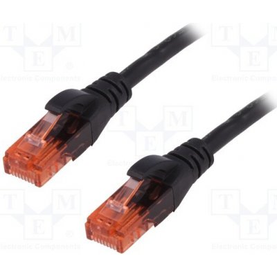 Digitus DK-1612-010/BL Ecoline Patch, UTP, CAT 6e, AWG 26/7, 1m, černý – Zboží Živě