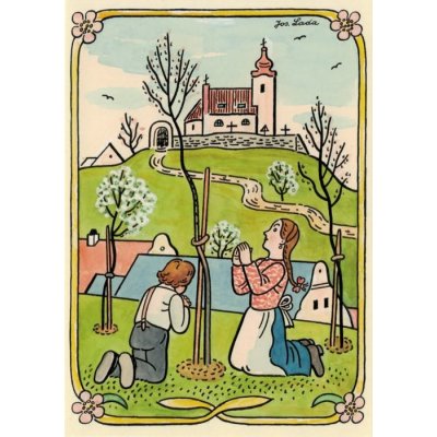 Pohlednice Velikonoce 7 (J. Lada) – Zboží Dáma