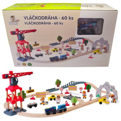 Babu vláčky Vláčkodráha s jeřábem – Zboží Dáma