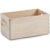 Úložný box ZELLER Víceúčelová nádobka dřevěný organizér 4 přihrádky
