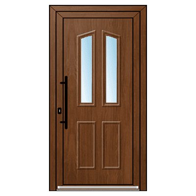 OknaDvereNaMiru.cz Vchodové plastové dveře 3D Sara 1 bílá 100 x 200 cm – Sleviste.cz