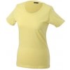 Dámská Trička JAMES & NICHOLSON Dámské tričko Basic-T JN901 Žlutá světlá