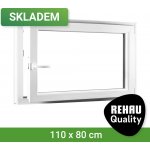 SKLADOVÁ-OKNA.cz REHAU Smartline+, otvíravo-sklopné pravé 1100 x 800 – Hledejceny.cz