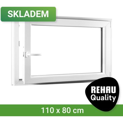 SKLADOVÁ-OKNA.cz REHAU Smartline+, otvíravo-sklopné pravé 1100 x 800 – Hledejceny.cz