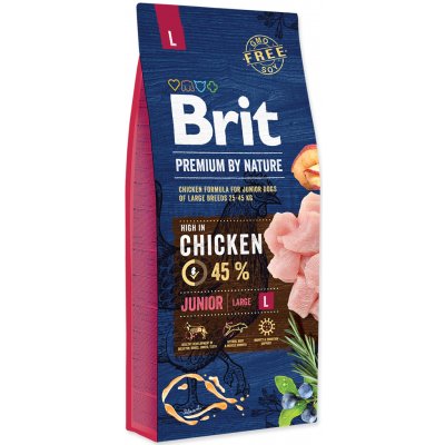 Brit Premium by Nature Junior L 15 kg – Zboží Mobilmania