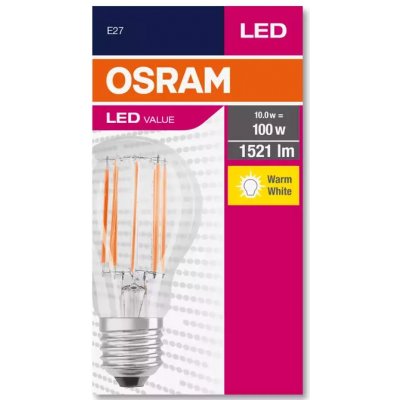 Osram VALUE CLASSIC A E27 LED žárovka 10W =100W 2700K warm WW 1521lm – Zboží Mobilmania