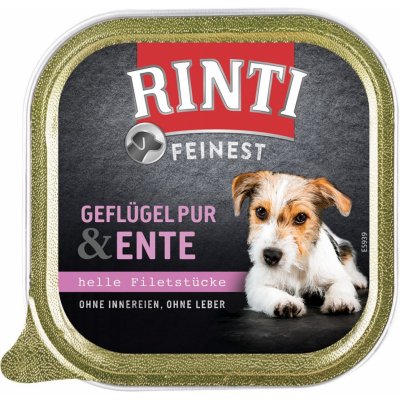 Rinti Feinest Adult Dog drůbeží a kachní 11 x 150 g – Sleviste.cz