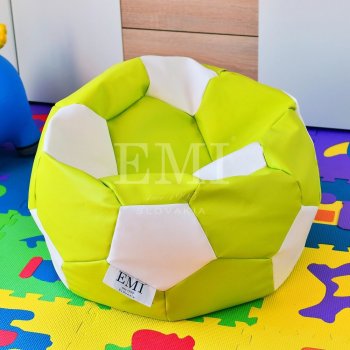 EMI fotbalový míč malý limetkovo-bílý