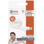 Emos SM7013W USB 2.0 A/M - i16P/M, 1m, bílý – Zbozi.Blesk.cz