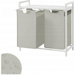 Vasagle 2x 46 L BLH201W01 bílo-šedý – Sleviste.cz