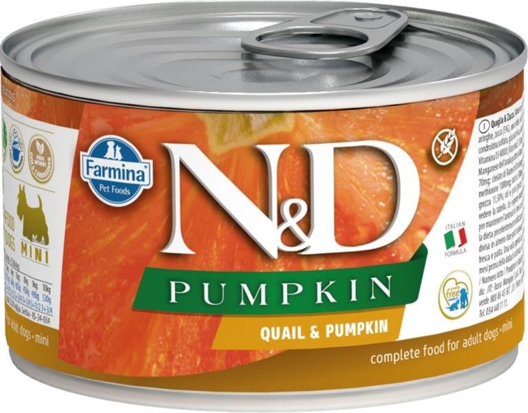 N&D Pumpkin Dog Adult Quail & Pumpkin 2 x 140 g