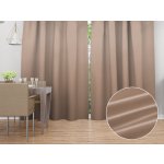 Biante Saténový závěs LUX-064 Béžovohnědý 140x170 cm – Zboží Mobilmania