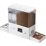 Rojeco 2 v 1 Fontána na vodu pro domácí mazlíčky 3,5 l a krmítko 5 l Button Verson – Zboží Dáma