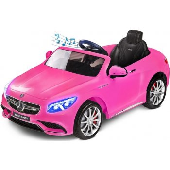 Toyz elektrické autíčko Mercedes Benz S63 AMG2 motory růžová
