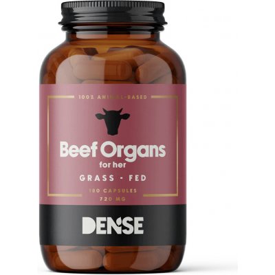 Dense Beef Organs For Her, Grass-Fed 720 mg 180 kapslí – Hledejceny.cz