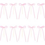 Zápich mašličky růžové 10ks - Party Pal - Party Pal – Sleviste.cz