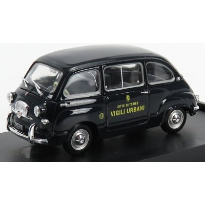 Brumm Fiat 600d Multipla Vigili Urbani Torino 1960 1:43 Blue