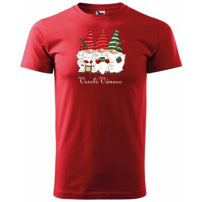 MALFINI Vánoční tričko Basic Veselé Vánoce – Zboží Mobilmania