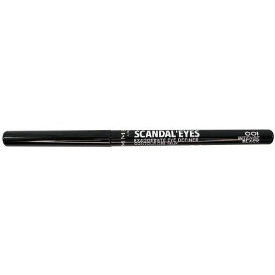 Rimmel ScandalEyes Exaggerate Eye Definer Voděodolná tužka na oči s dlouhou výdrží 001 Intense Black 0,35 g – Hledejceny.cz