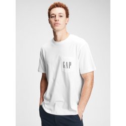 Gap Bílé pánské tričko Logo crp pkt