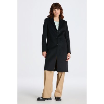 Gant Wool Blend Tailored Coat černý – Zboží Mobilmania