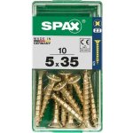 Spax Uni vrut zápust.hlava PZ/Z2 4CUT a plným závitem Yellox 5 x 35 m 10 ks – Hledejceny.cz