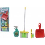 Teddies Uklízecí sada/uklízečka s doplňky plast 5ks na kartě 21,5x57,5x5cm – Hledejceny.cz