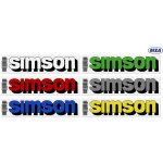 Samolepka nádrže Simson - MZA - 1ks Bílá | Zboží Auto