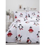 MKLuzkoviny.cz Povlečení mikroplyš Exclusive Tučňáci bílé 140x200 70x90 – Zboží Dáma