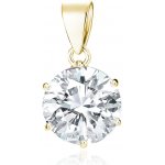 OLIVIE Stříbrný přívěsek ZIRKON GOLD 9202 – Zboží Dáma