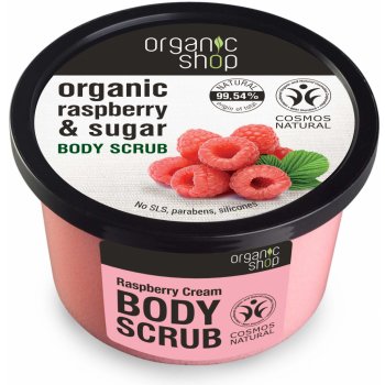 Organic Shop tělový peeling Malina 250 ml