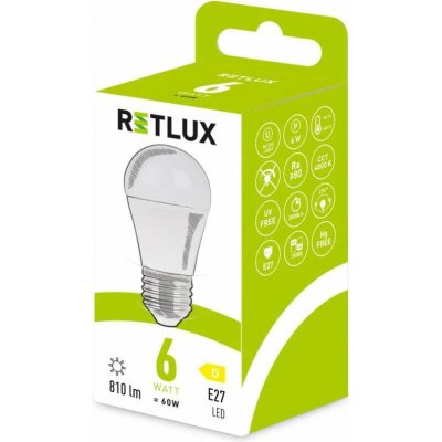 Retlux RLL 639 G45 E27 miniG 6W CW D – Hledejceny.cz