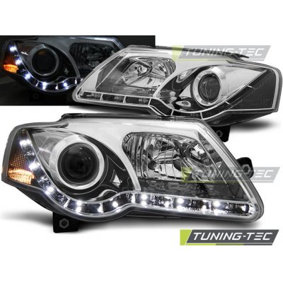 Tuning-Tec Přední čirá LED světla Volkswagen Passat B6 (2005 - 2010) - chromované – Hledejceny.cz