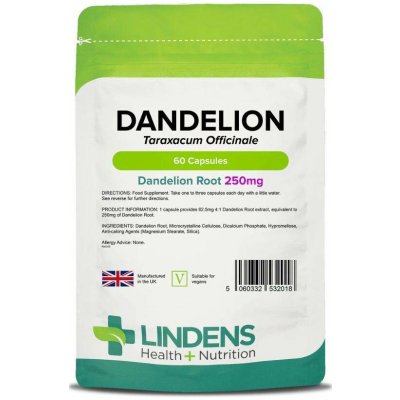 LINDENS Health + Nutrition Pampeliška 250 mg, 60 kapslí – Hledejceny.cz